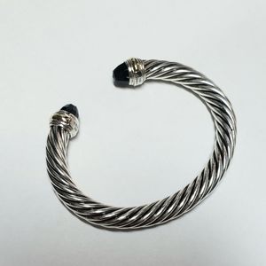 DAVID YURMAN New Sterling Cable Black Onyx 7mm